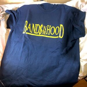 Black Custom shirt, Large “Bands in the hood”